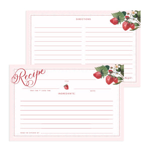 Recipe Cards | Vintage Strawberry