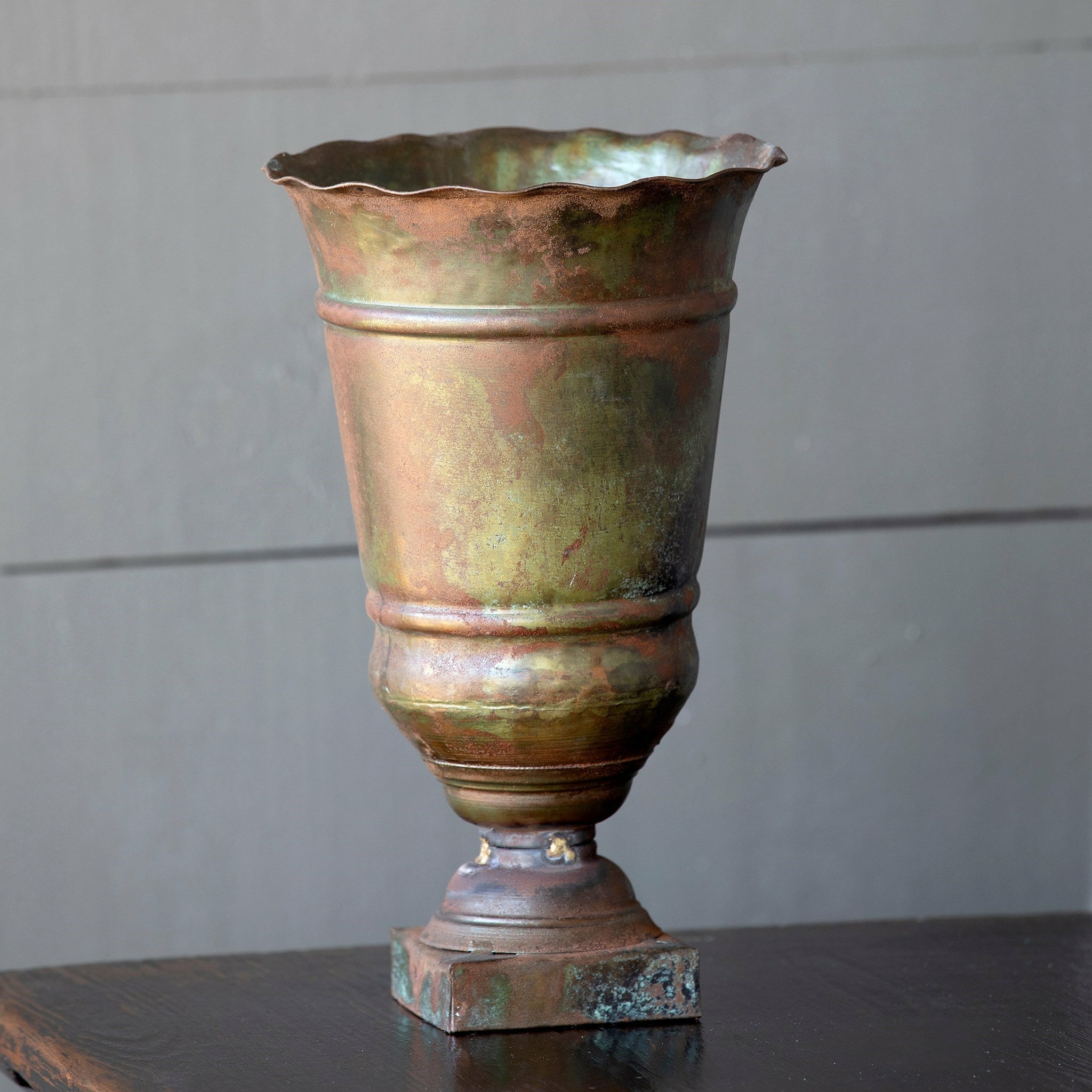 Patina Tulip Urn