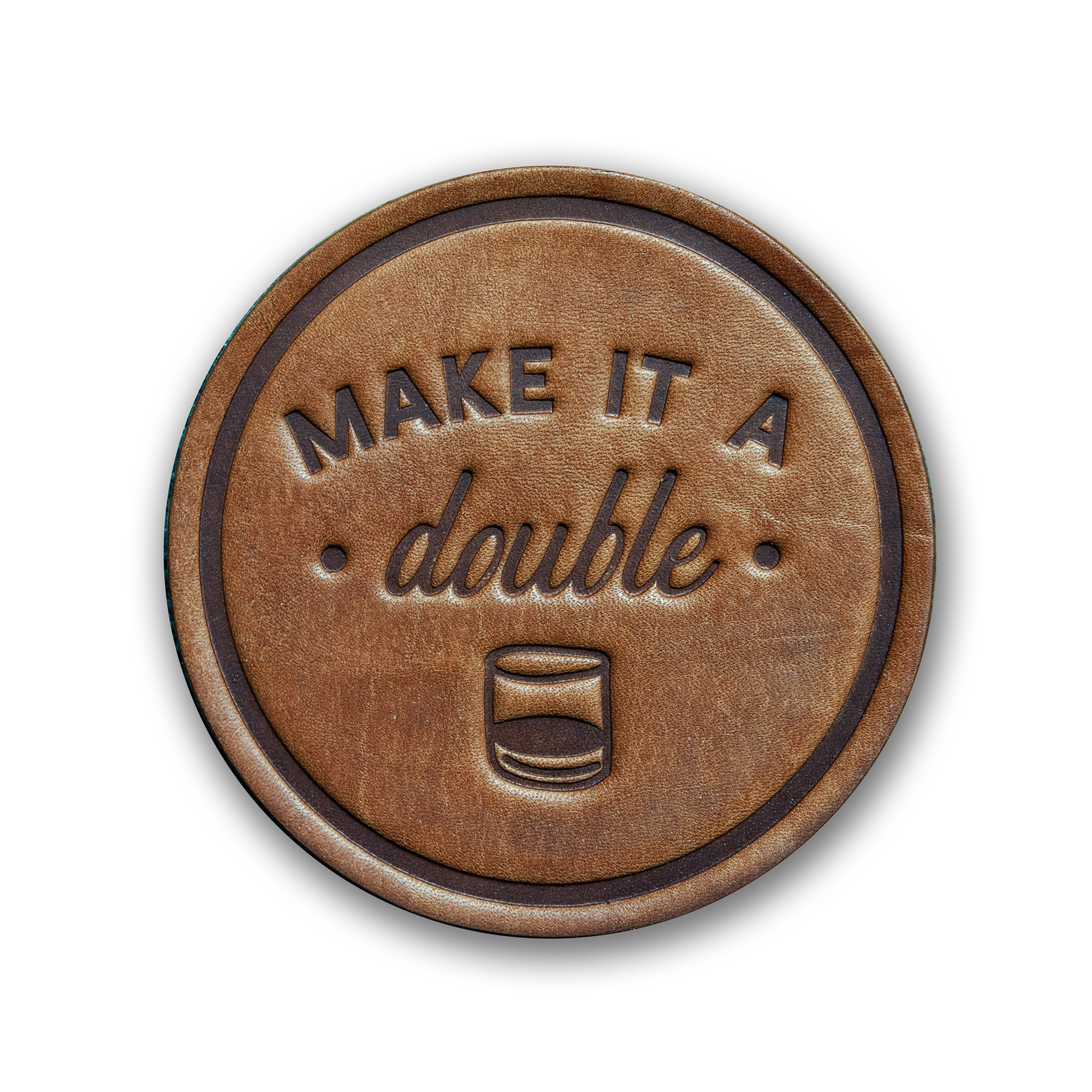 Leather Coaster -  Make it a Double