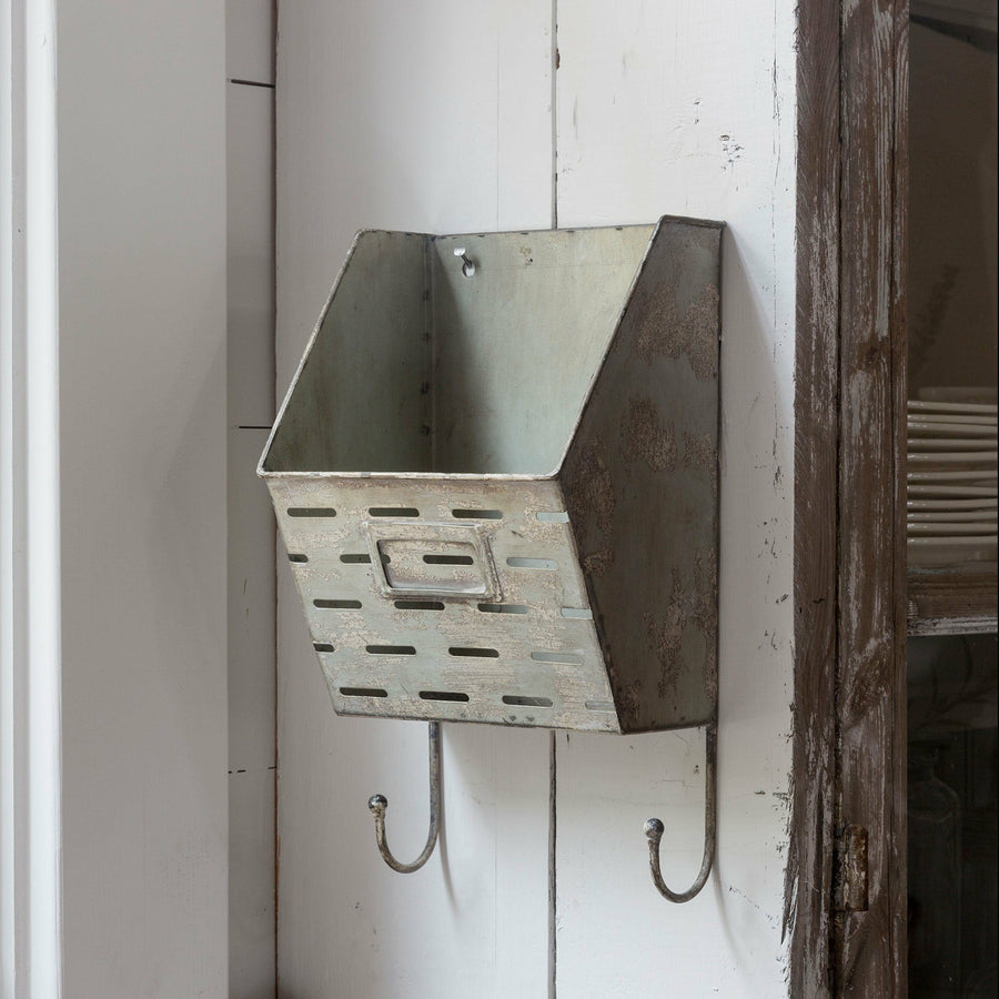 Metal Letter Box with Hooks