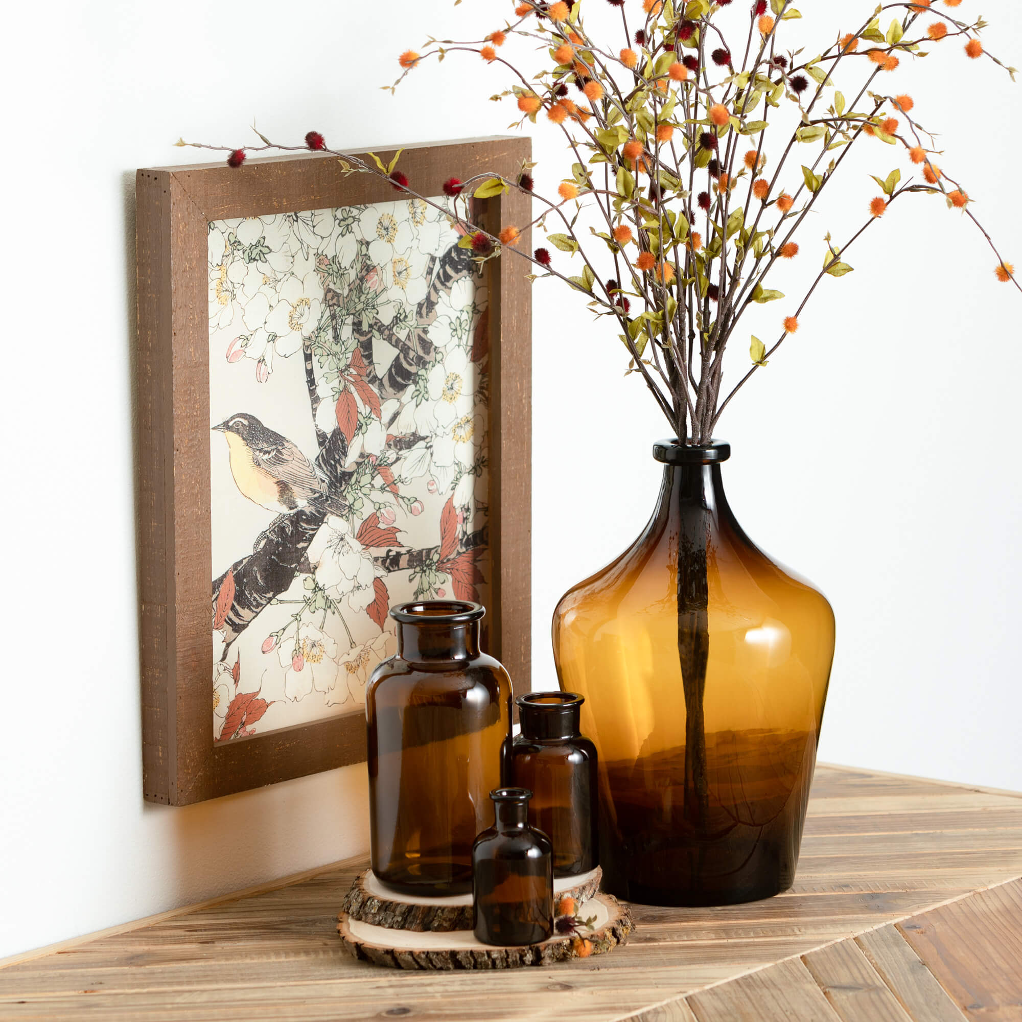 Apothecary  Jar Vase | Amber