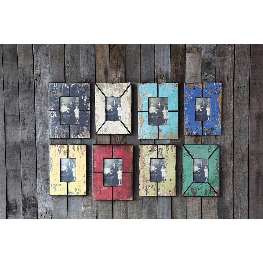 Distressed Wood Finish Picture Frame