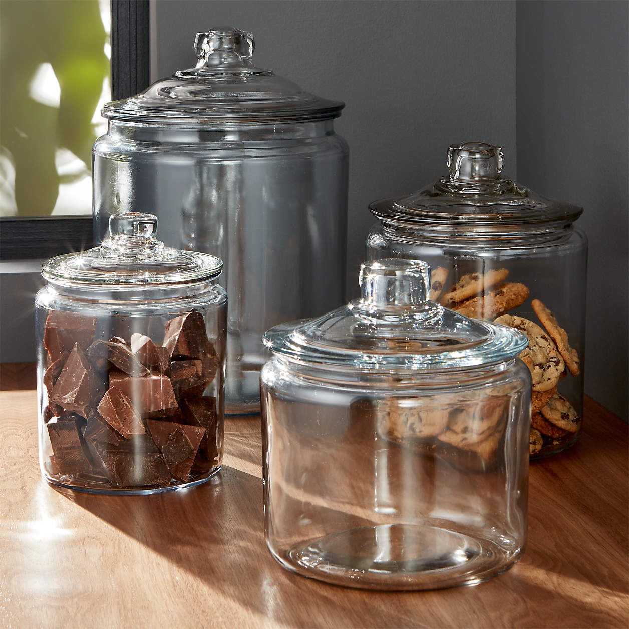 Anchor Hocking Heritage Hill Glass Jar with Lid, 2 Gallon