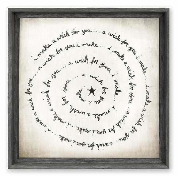 Framed Canvas Wall Art I Make A Wish For You