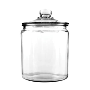 Anchor Hocking 3 Quart Heritage Hill Glass Jar with Lid (2 piece, all  glass, dishwasher safe)