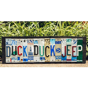 Locally Hand Crafted Custom License Plate Signs