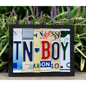 Locally Hand Crafted Custom License Plate Signs