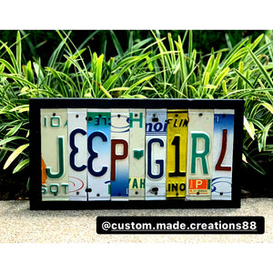 Locally Hand Crafted Custom License Plate Signs