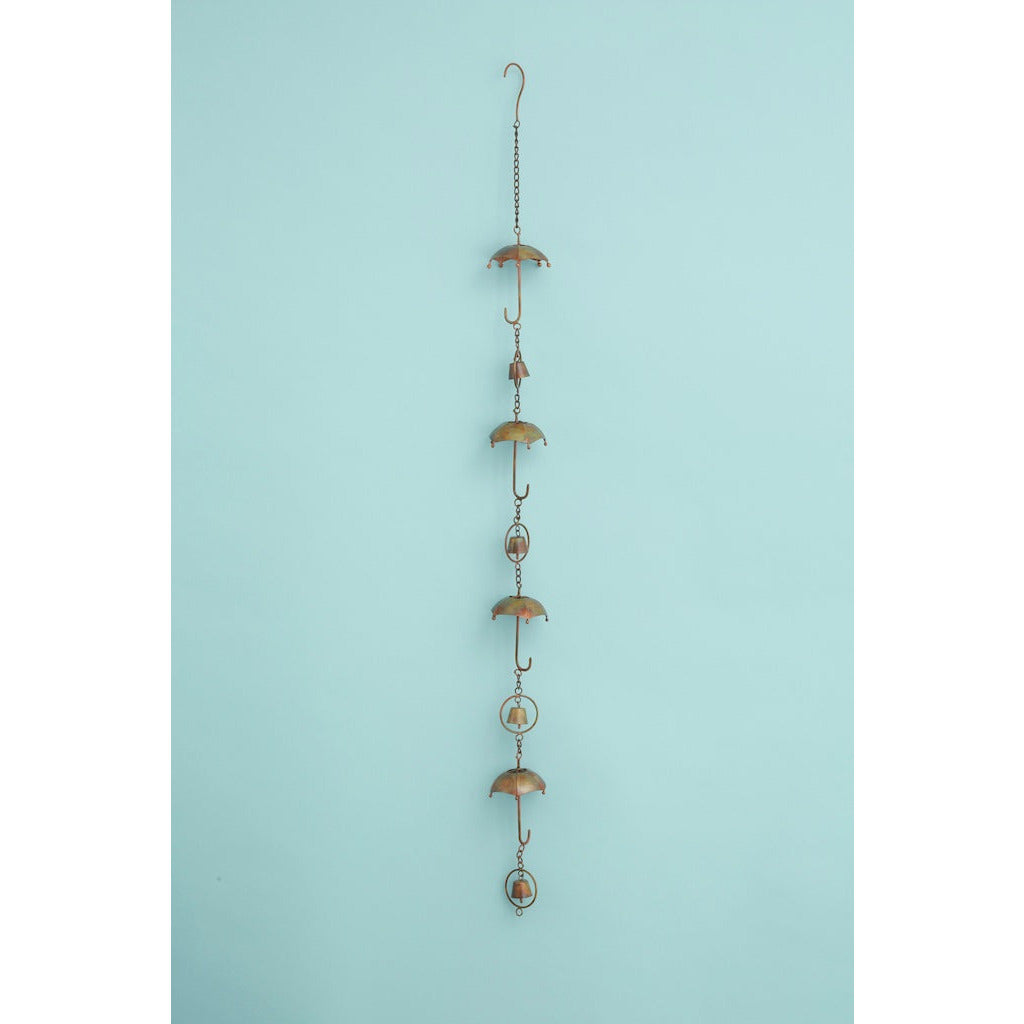Umbrella Ornament Chain | Flamed Steel