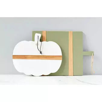 White Mod Pumpkin Charcuterie Board - Small