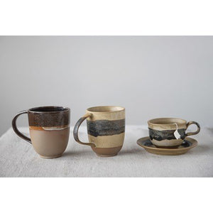 Stoneware Mug w/Reactive Glaze