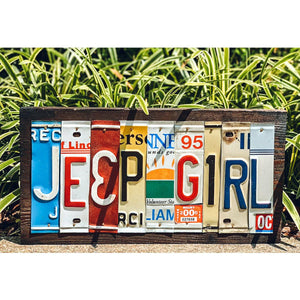 Locally Hand Crafted Custom License Plate Signs