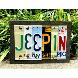 Locally Hand Crafted Custom License Plate Signs