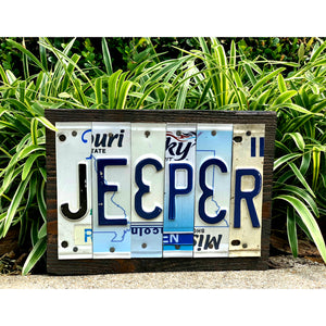 Locally Hand Crafted Custom License Plate Signs