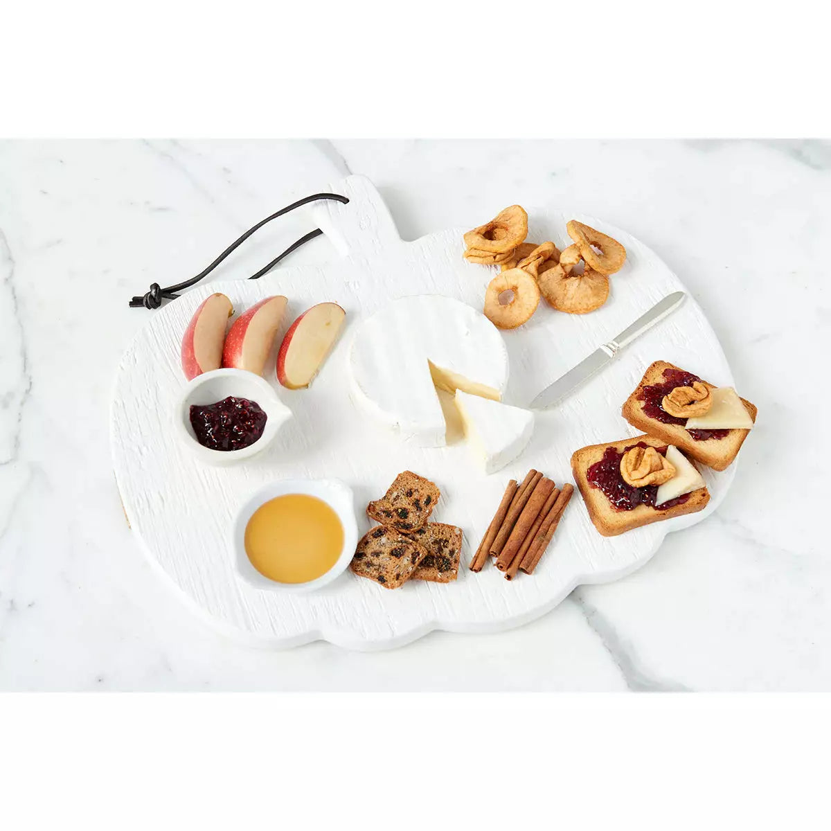 White Mod Pumpkin Charcuterie Board - Small