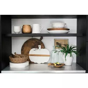 White Mod Pumpkin Charcuterie Board - Small