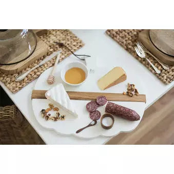 White Mod Pumpkin Charcuterie Board - Small
