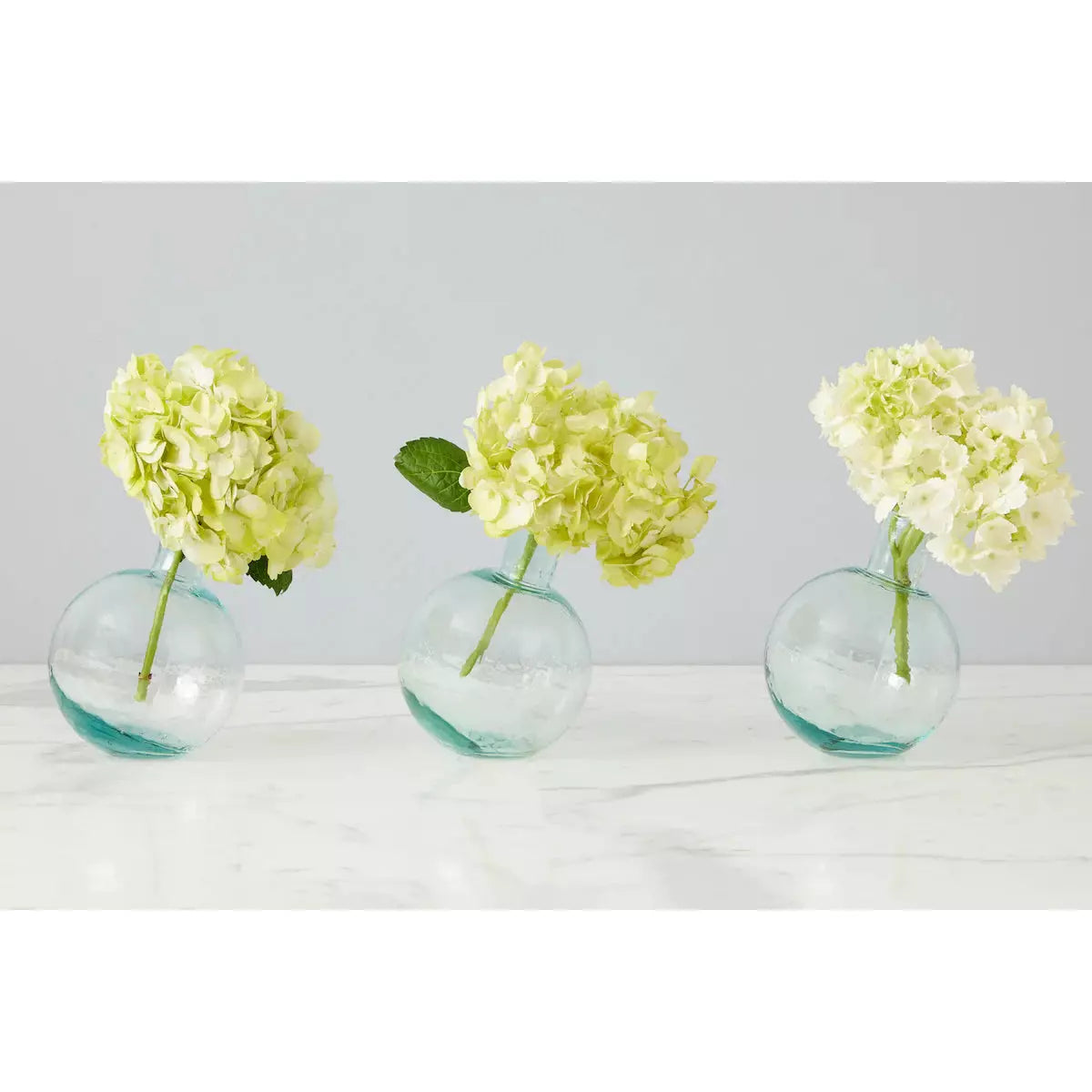 Mouthblown Glass Sphere Bud Vase