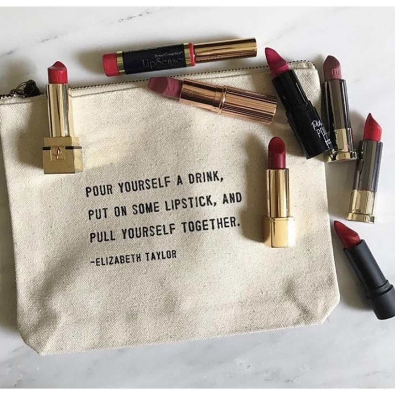 Canvas Zip Bag - Coco Chanel | Always Believe