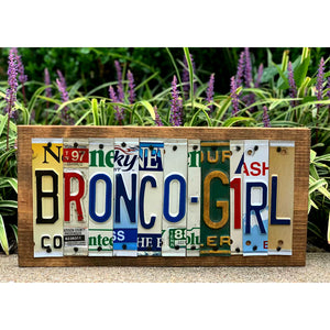 Locally Hand Crafted Custom License Plate Signs