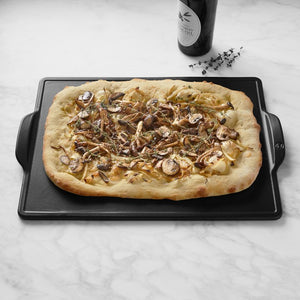 Rectangular Grill/Oven Pizza Stone - Charcoal