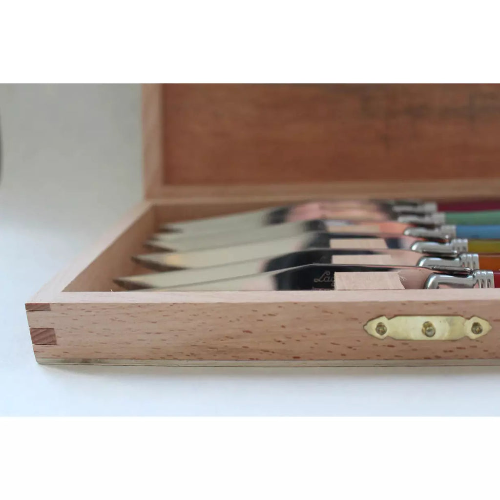 S/6 Laguiole Stainless Steel Knives | Rainbow