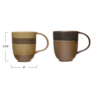 Stoneware Mug w/Reactive Glaze