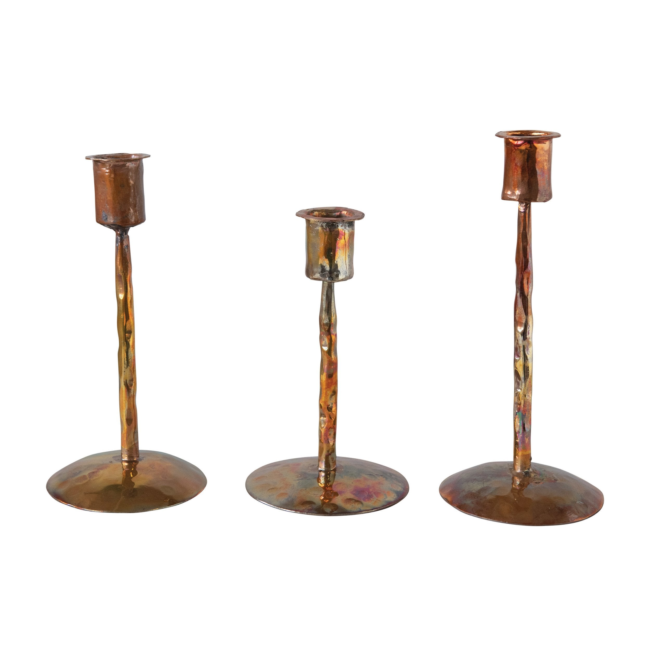 S/3 Copper Taper Holders