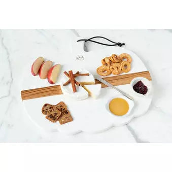 White Mod Pumpkin Charcuterie Board - Small