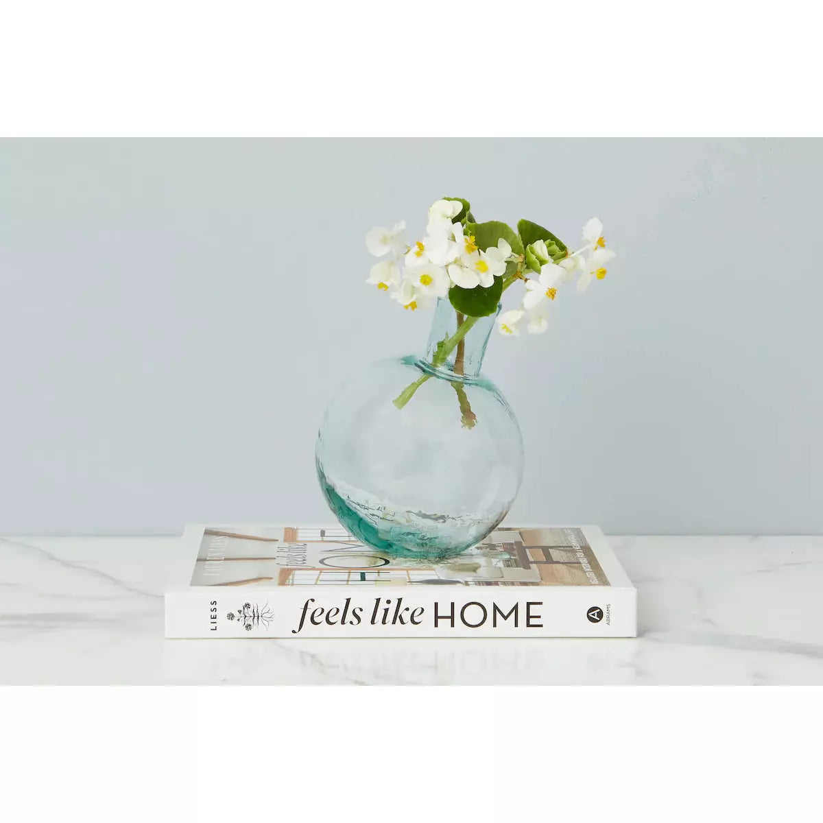 Mouthblown Glass Sphere Bud Vase
