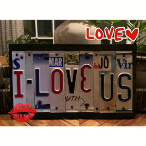 Locally Hand Crafted Custom License Plate Signs