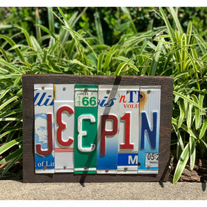 Locally Hand Crafted Custom License Plate Signs