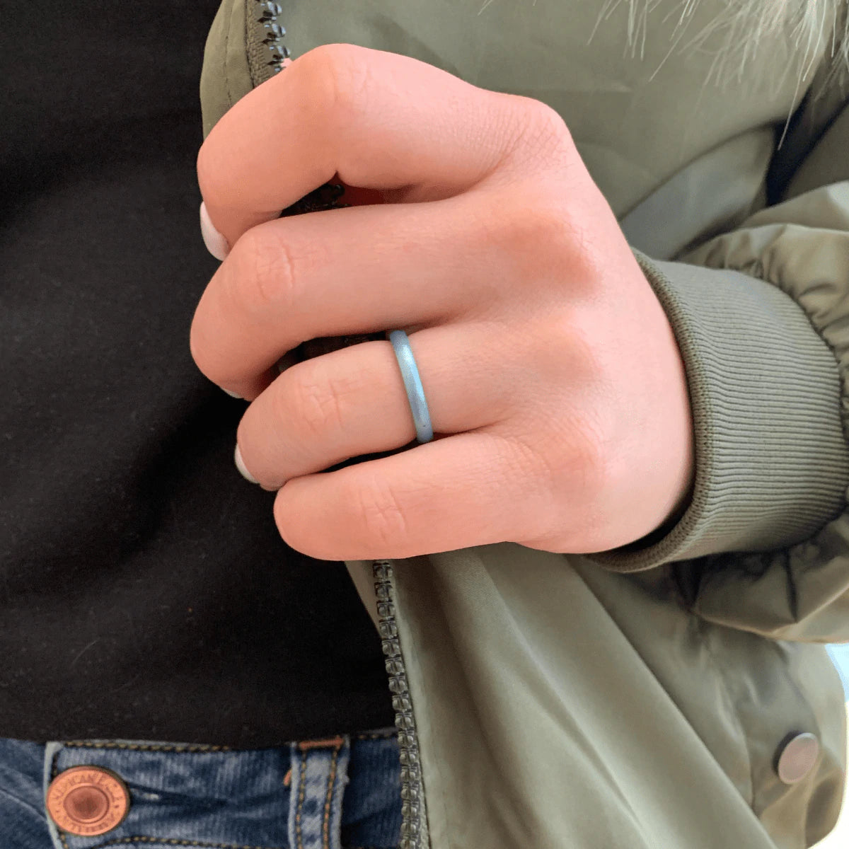 Elements Classic Halo Silicone Rings