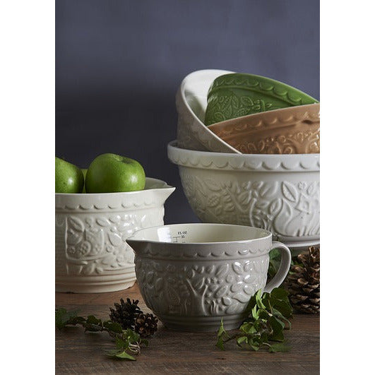 Mason Cash | In the Forest | Fox Embossed Measuring Jug | Grey - 1 Qt