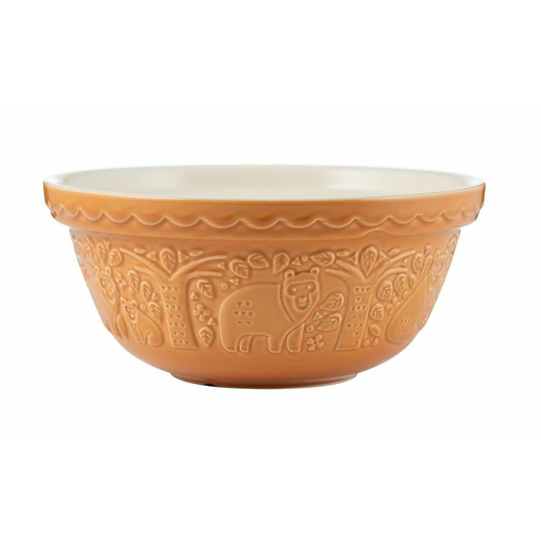 Mason Cash | In the Forest | Bear Embossed Mixing Bowl | Ochre - 2.15 Quart (S24)