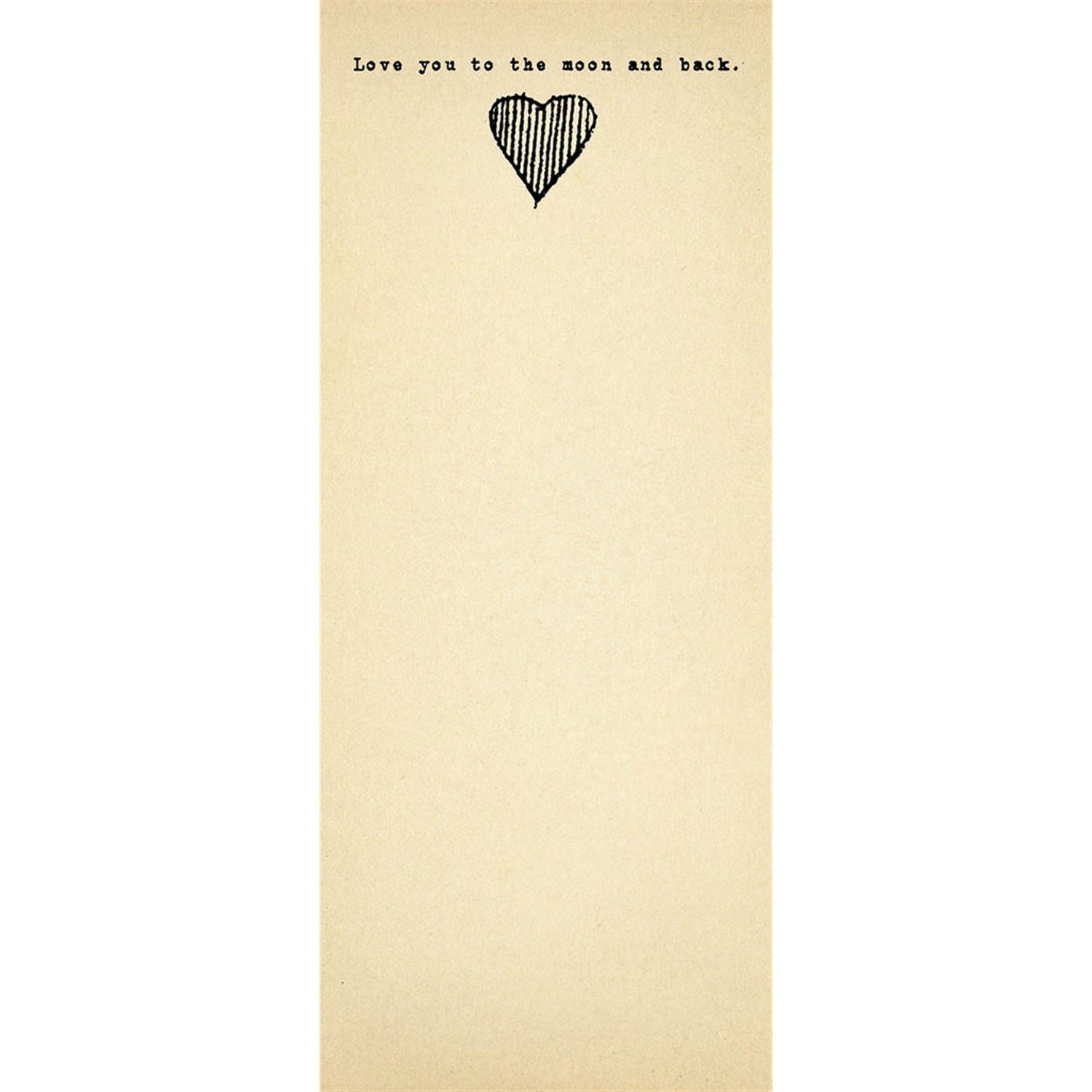 Skinny Notepad | Love You to the Moon & Back