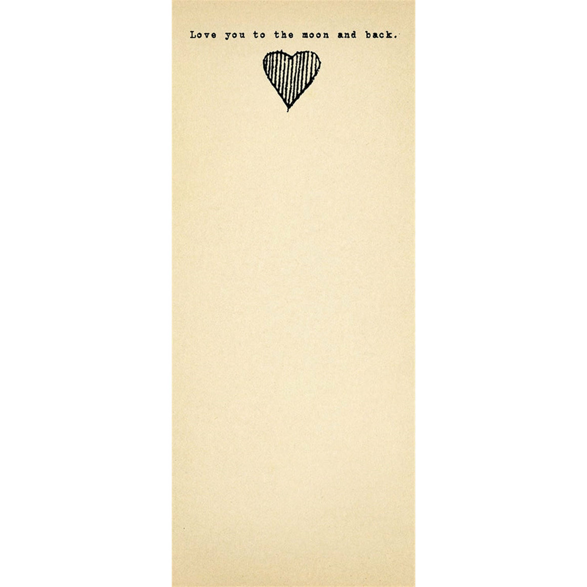 Skinny Notepad | Love You to the Moon & Back