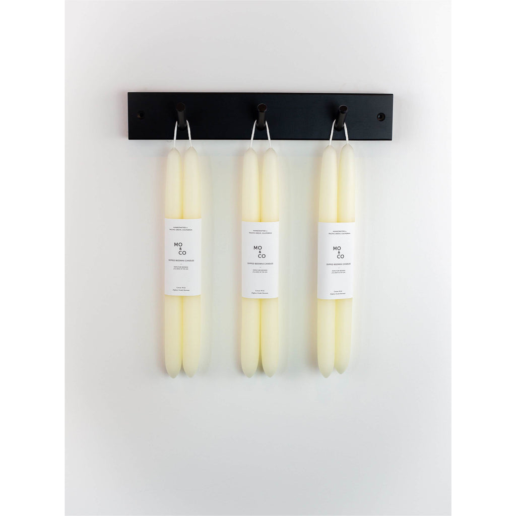 Dipped Beeswax Taper Candles