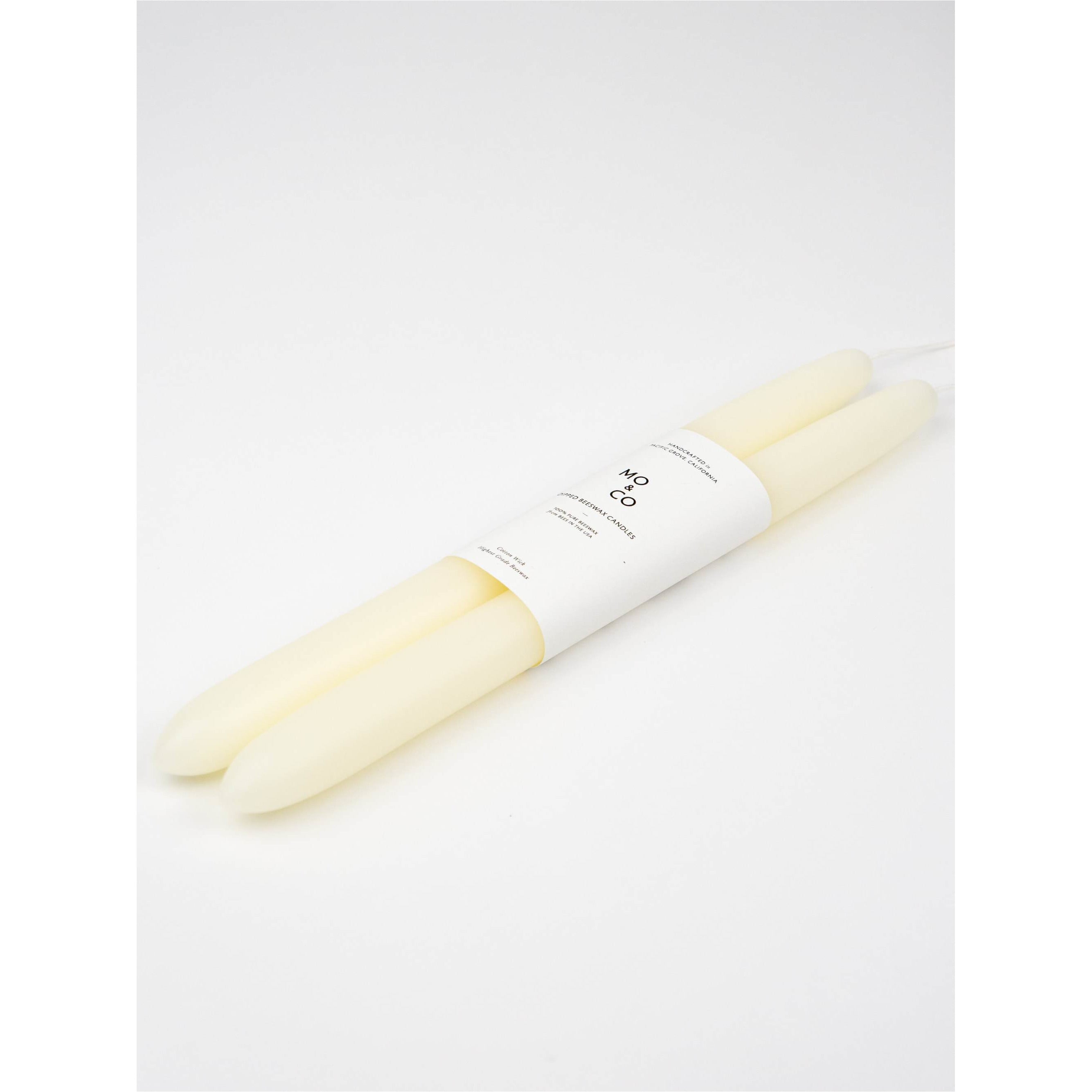 Dipped Beeswax Taper Candles