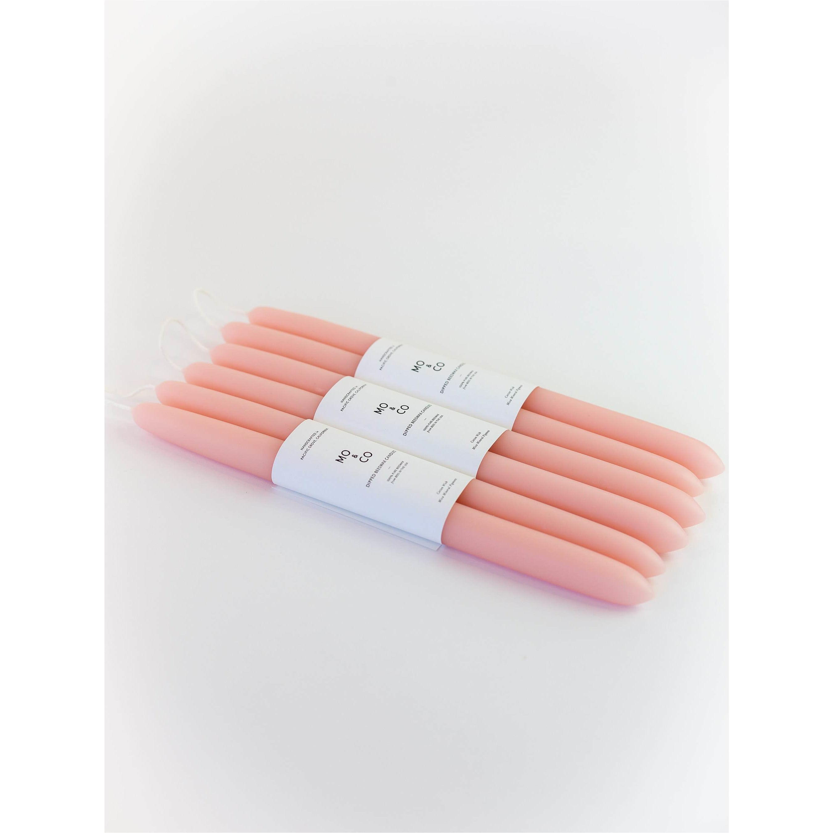 Dipped Beeswax Taper Candles