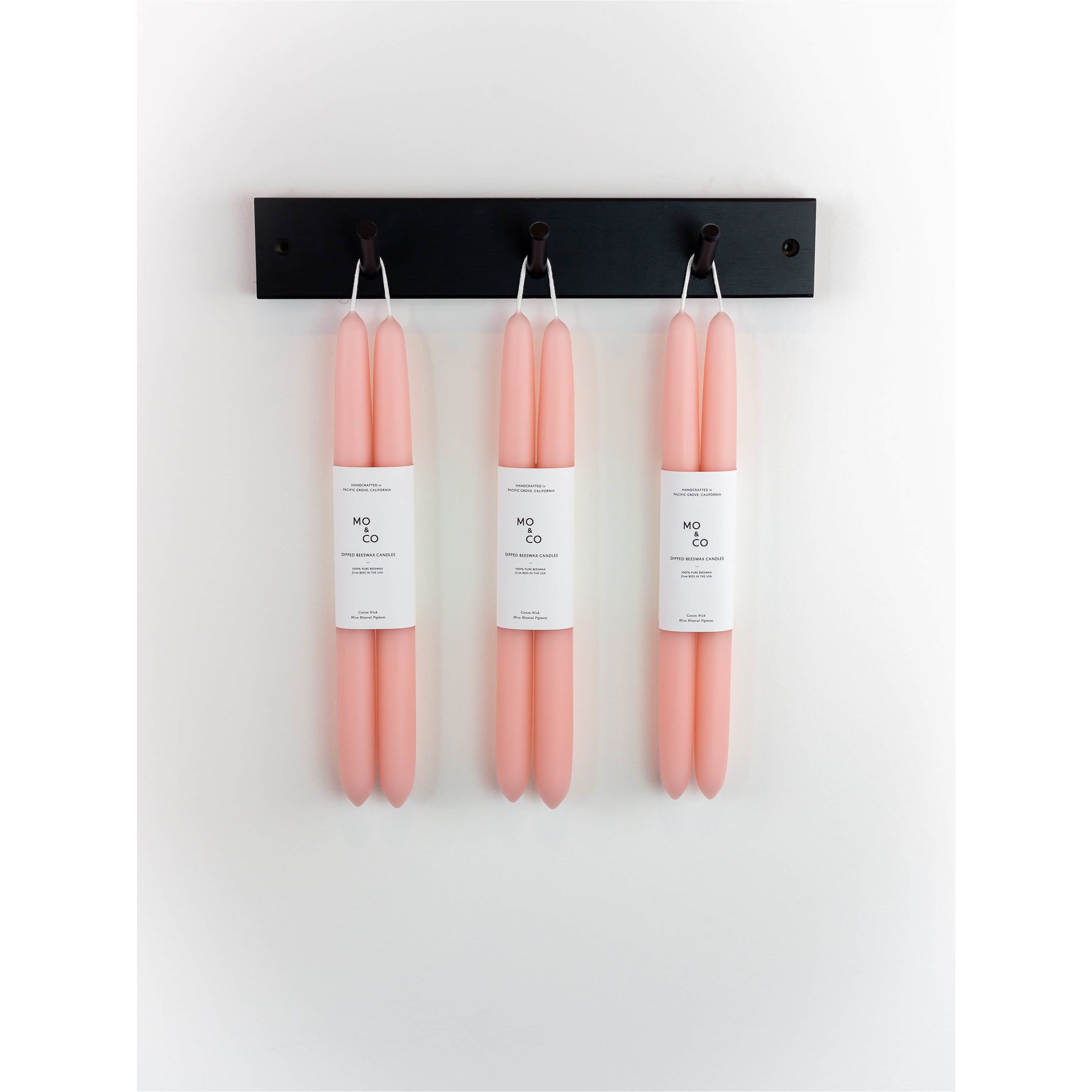 Dipped Beeswax Taper Candles