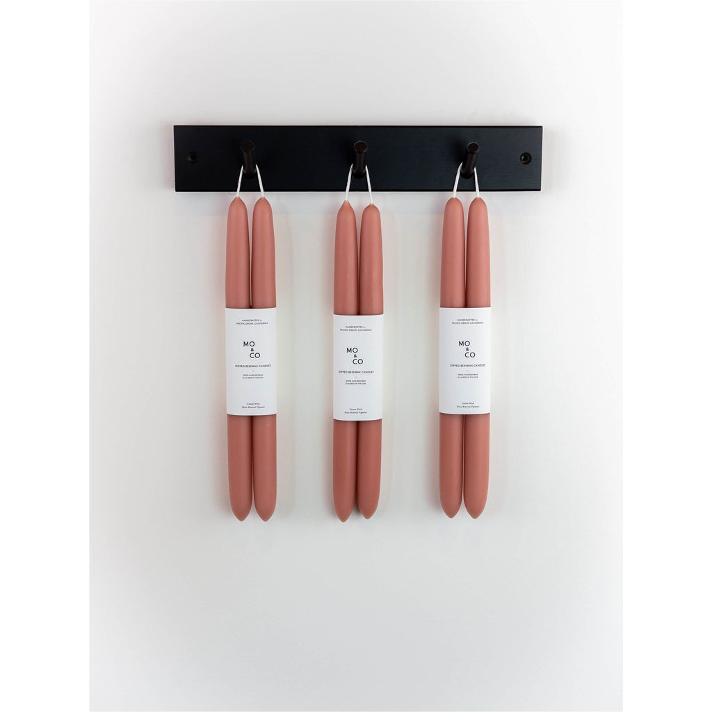Dipped Beeswax Taper Candles