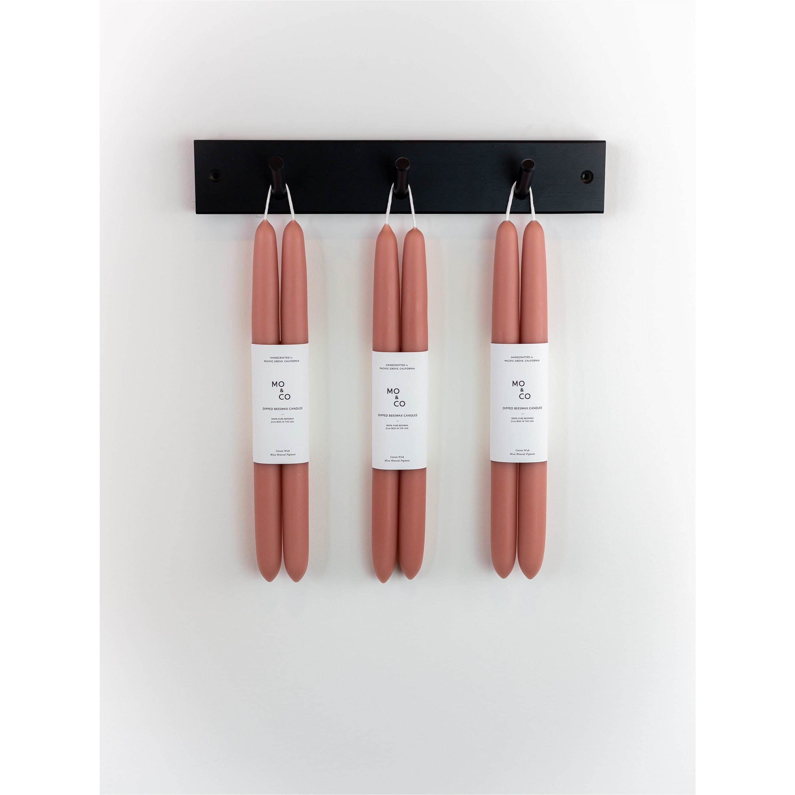Dipped Beeswax Taper Candles