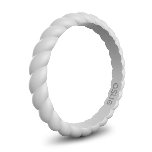 Braided Stackable Sets Silicone Rings
