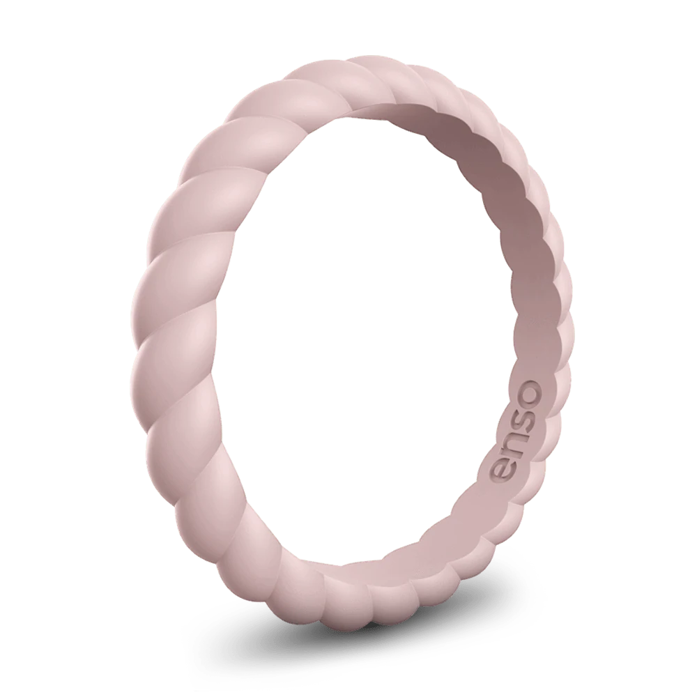 Braided Stackable Sets Silicone Rings