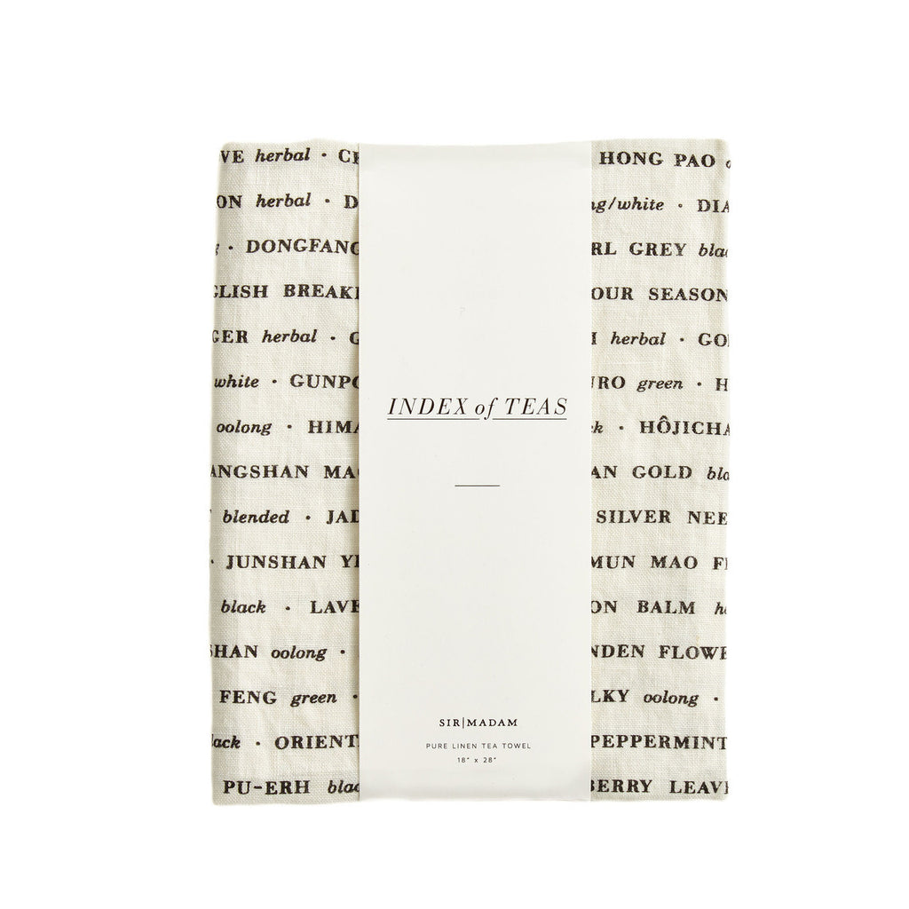 Tea List Tea Towel