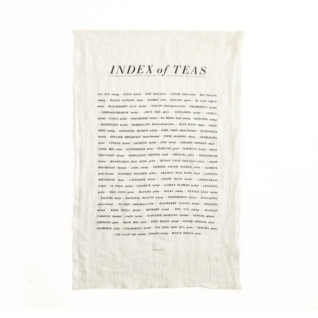 Tea List Tea Towel
