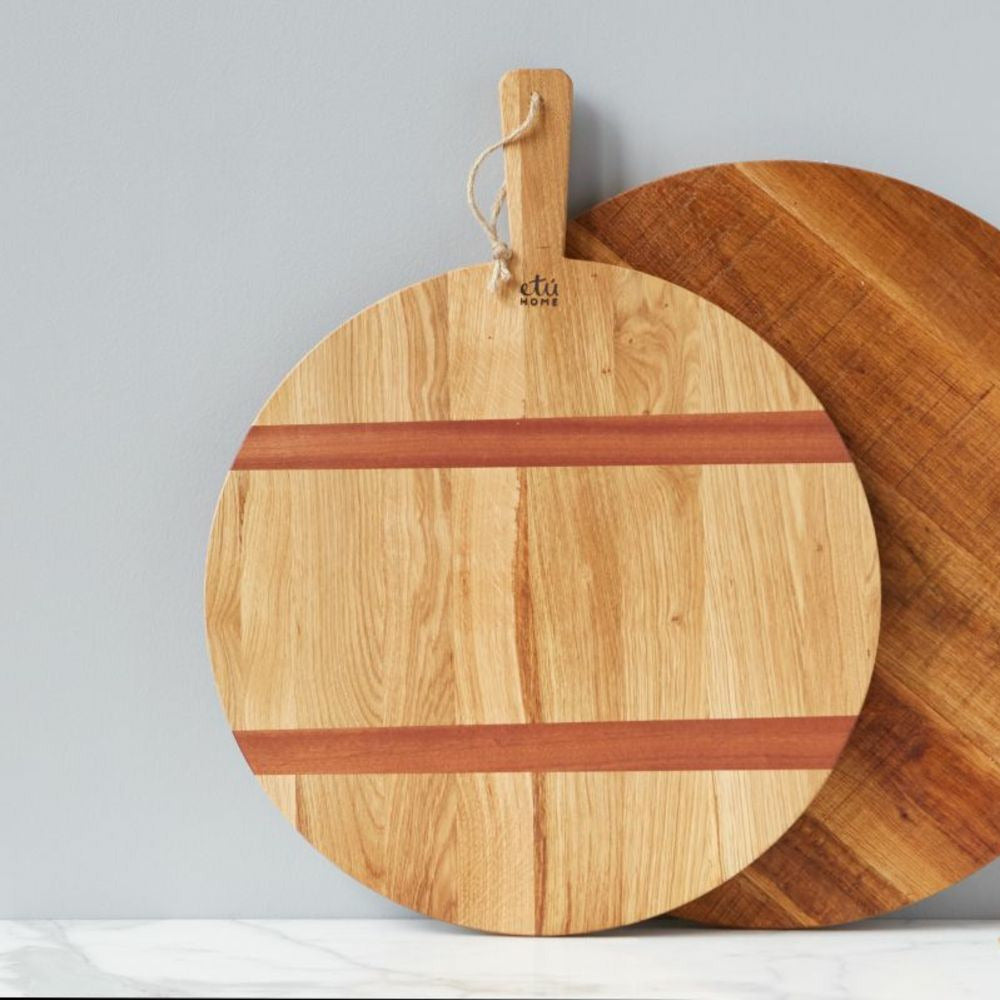 Oak Charcuterie Board |  Round | Medium