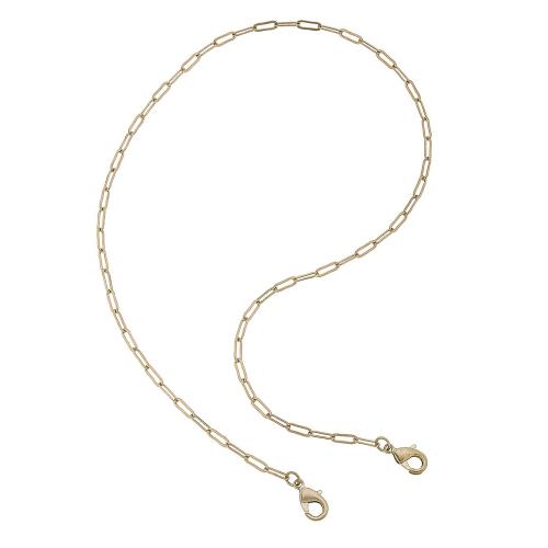 Soleil Small Paperclip Chain Mask Necklace