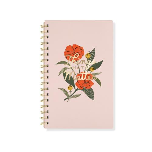 Large Spiral Faux Leather Journal
